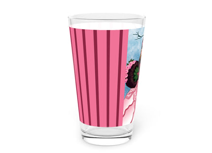 Winter Rose Empress Glass, 16oz