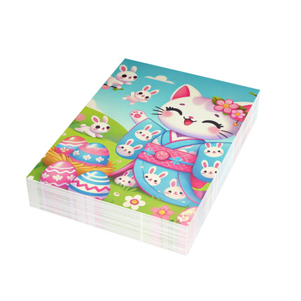 Springtime Kitten’s Easter Joy Postcards (envelopes included) - Bundles of 10, 30, 50 Pieces