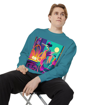 Dance of the Skeleton Ballerinas Unisex Garment-Dyed Sweatshirt