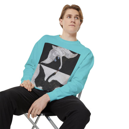 The Swan by Hilma af Klint Garment-Dyed Sweatshirt
