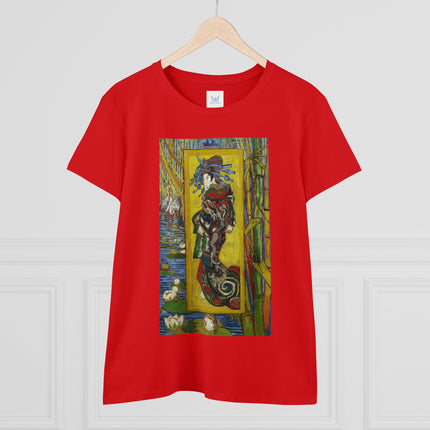 Courtesan (after Eisen) by Vincent van Gogh Women's Midweight Cotton Tee
