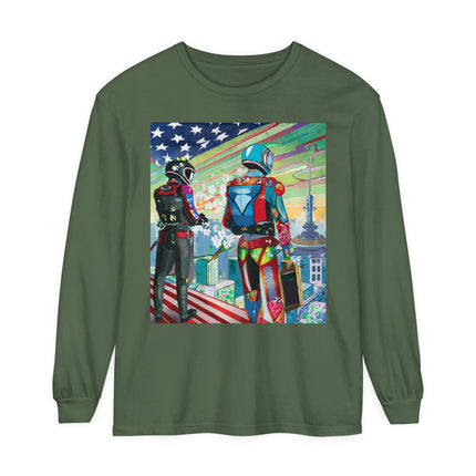 NSA Cyber Punk Computer Hacking Team Long Sleeve T-Shirt