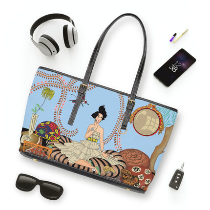 Minuit … ou l’appartement à la mode by George Barbier PU Leather Shoulder Bag