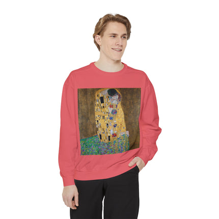 The Kiss by Gustav Klimt Unisex Garment-Dyed Sweatshirt