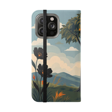 🌳🌺 The Ladies Of The Garden Swing Flip Case – Art Deco Floral Adventure
