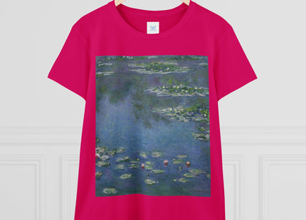 Water Lilies by Claude Monet Women's Midweight Cotton Tee