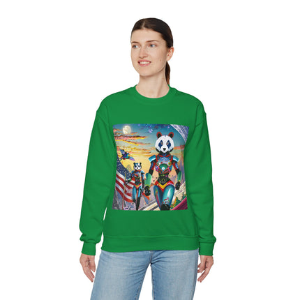 Cyber Punk Robots Unisex Heavy Blend™ Crewneck Sweatshirt
