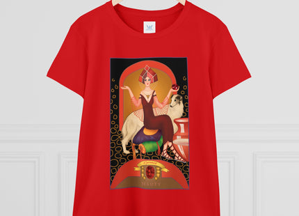 January & Garnet (from the Gem Series) by Sofia Chiostri Women's Midweight Cotton Tee