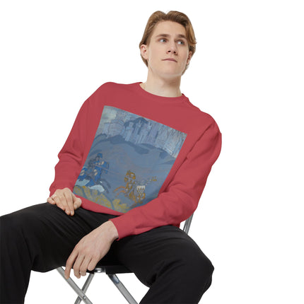 The Duel by Nicholas Roerich Unisex Garment-Dyed Sweatshirt
