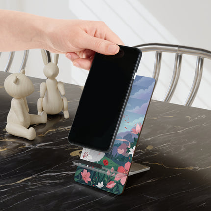 🌹🦋 The Lady Of The Butterfly Wishes Mobile Display Stand – Art Deco Floral Romance