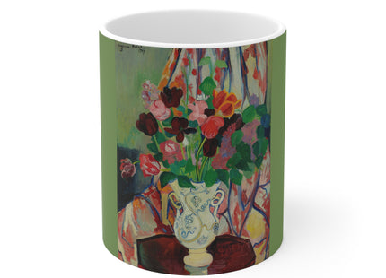 Bouquet De Tulipes by Suzanne Valadon Ceramic Mug 11oz