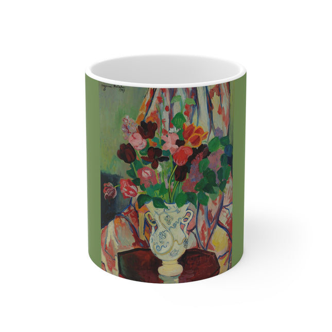 Bouquet De Tulipes by Suzanne Valadon Ceramic Mug 11oz