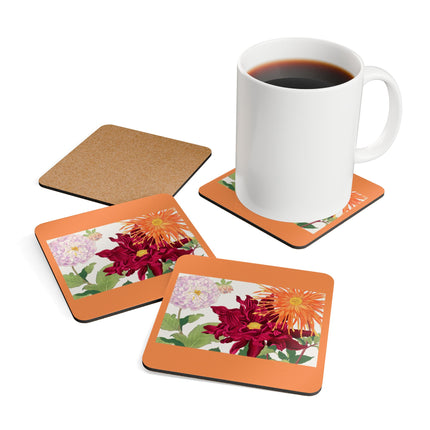 Dahlia by Tanigami Kônan Corkwood Coaster Set