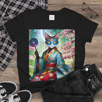 Cyberpunk Geisha Cotton Tee