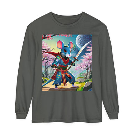 Cyber Samurai Rat Long Sleeve T-Shirt