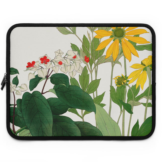 Clerodendrum & Rudbeckia by Tanigami Kônan Laptop Sleeve