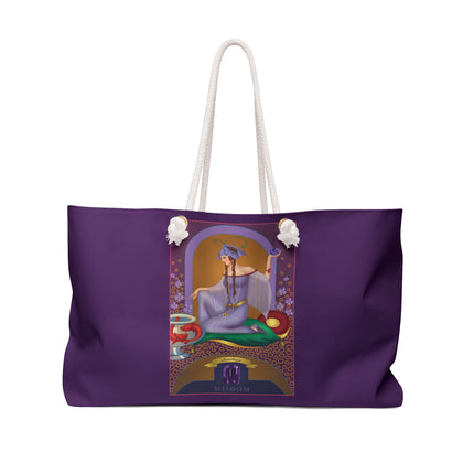 February & Amethyst (from the Gem Series) by Sofia Chiostri Weekender Bag