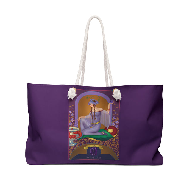 February & Amethyst (from the Gem Series) by Sofia Chiostri Weekender Bag