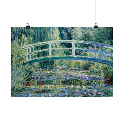 Water Lilies and Japanese Bridge by Claude Monet Matte Horizontal Posters