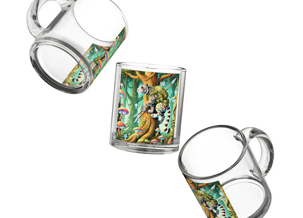 Silent Stripes Glass Mug, 10oz