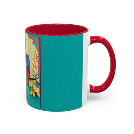 Curious Crow Colorful Mugs (11oz, 15oz)