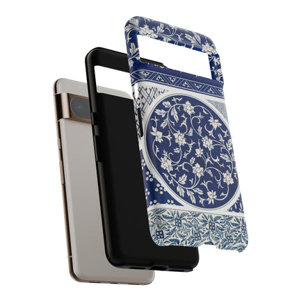 Blue Flower Pattern by Owen Jones Phone Cases