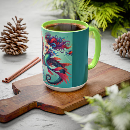 Mermaid & Sea Dragon Mug – Ocean Guardian & Mythic Beauty