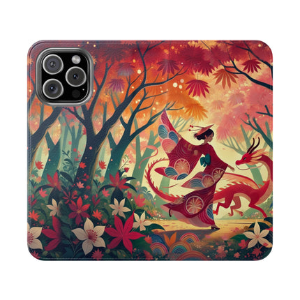 The Dragon Fairy’s Dance Flip Case – Enchanted Grace & Spring Magic
