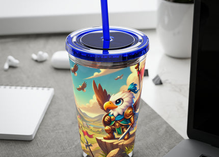 Watchful Guardian Sunsplash Tumbler with Straw, 16oz