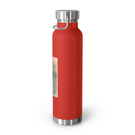 Rita Rides on the Dolphin by Warwick Goble Copper Vacuum Insulated Bottle, 22oz