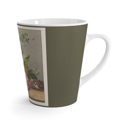 Floral Still Life by Georgius Jacobus Johannes van Os Latte Mug