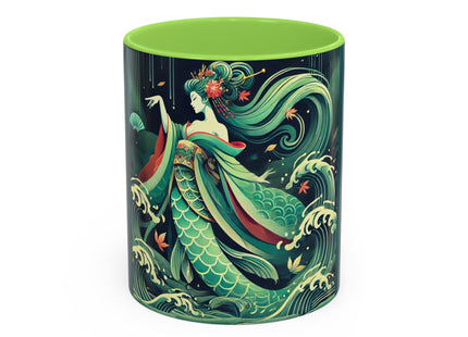 Mermaid Queen Rising from the Deep Colorful Mugs (11oz, 15oz)