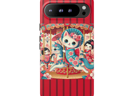 Geisha Kitten's Enchanted Carousel Phone Cases