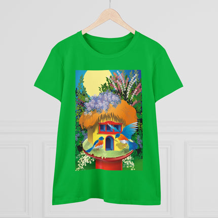 Birdhouse Haven Women's Midweight Cotton Tee