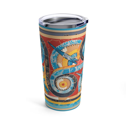Reproduction of S-Spiral Frieze by Emile Gilliéron Tumbler 20oz