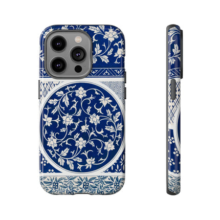 Blue Flower Pattern by Owen Jones Phone Cases