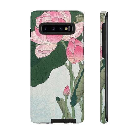 Blooming Lotus Flowers by Ohara Koson Phone Cases