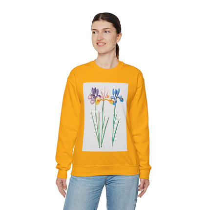 Blue Iris by Anselmus Boëtius de Boodt Heavy Blend™ Crewneck Sweatshirt