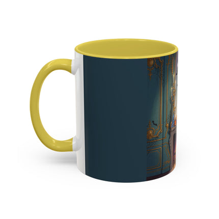 🕯️🎃 The Moonlit Manor Drawing Room Colorful Mug – Elegant Halloween Charm