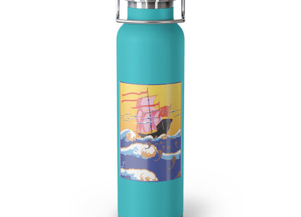 Golden Seas and Whimsical Dreams Copper Vacuum Insulated Bottle, 22oz
