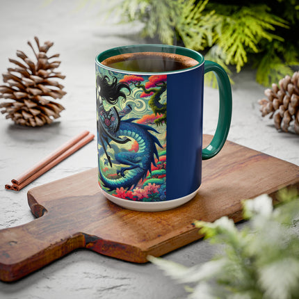 Mystic Guardian of the Sky Light Colorful Mugs (11oz, 15oz)