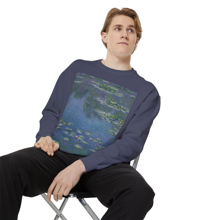 Water Lilies by Claude Monet Unisex Garment-Dyed Sweatshirt