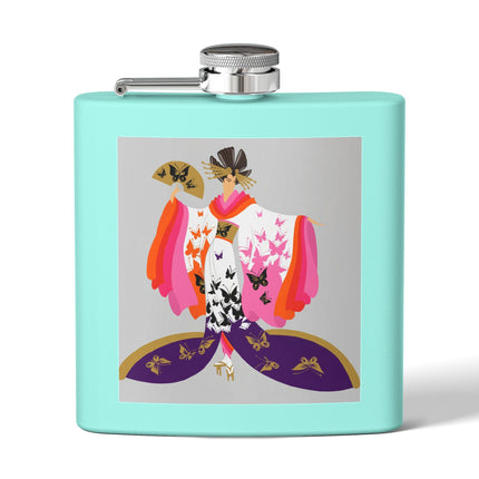 Butterfly Kimono Flask – Elegant Japanese Fantasy & Whimsical Grace