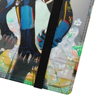 🐾💎 Cyber Panther's Hunt Flip Case – Digital Instinct & Neon Pursuit