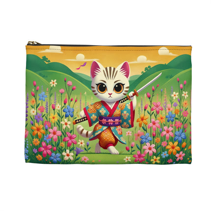 Samurai Kitten Accessory Pouch – Discipline, Grace & Playful Courage