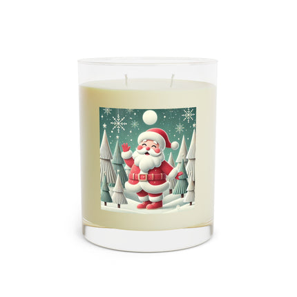 Santa's Joyful Night Scented Candle - Full Glass, 11oz