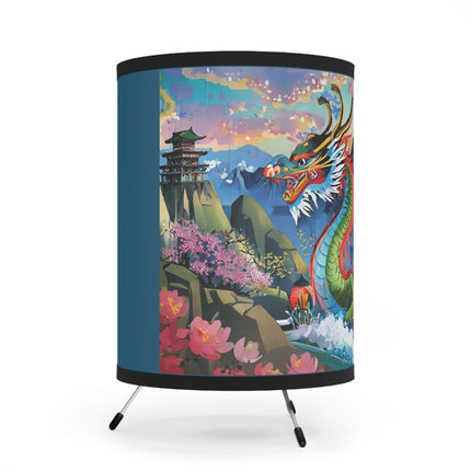 Chinese Dragon Tripod Lamp
