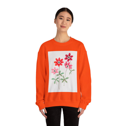 Anemoon, Anemone by Anselmus Boëtius de Boodt Heavy Blend™ Crewneck Sweatshirt