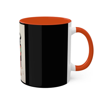 Illustrations of Japanese Toys Pl.020 by Kawasaki Kyosen Colorful Mugs, 11oz