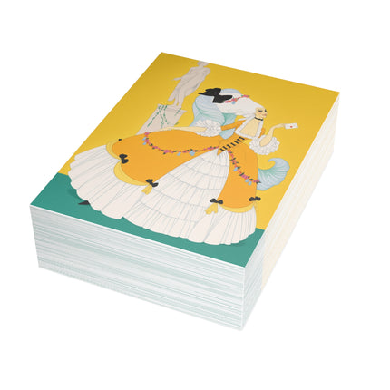 💌🌼 The Lady With The Secret Letter Postcard Bundles – Art Deco Romantic Elegance